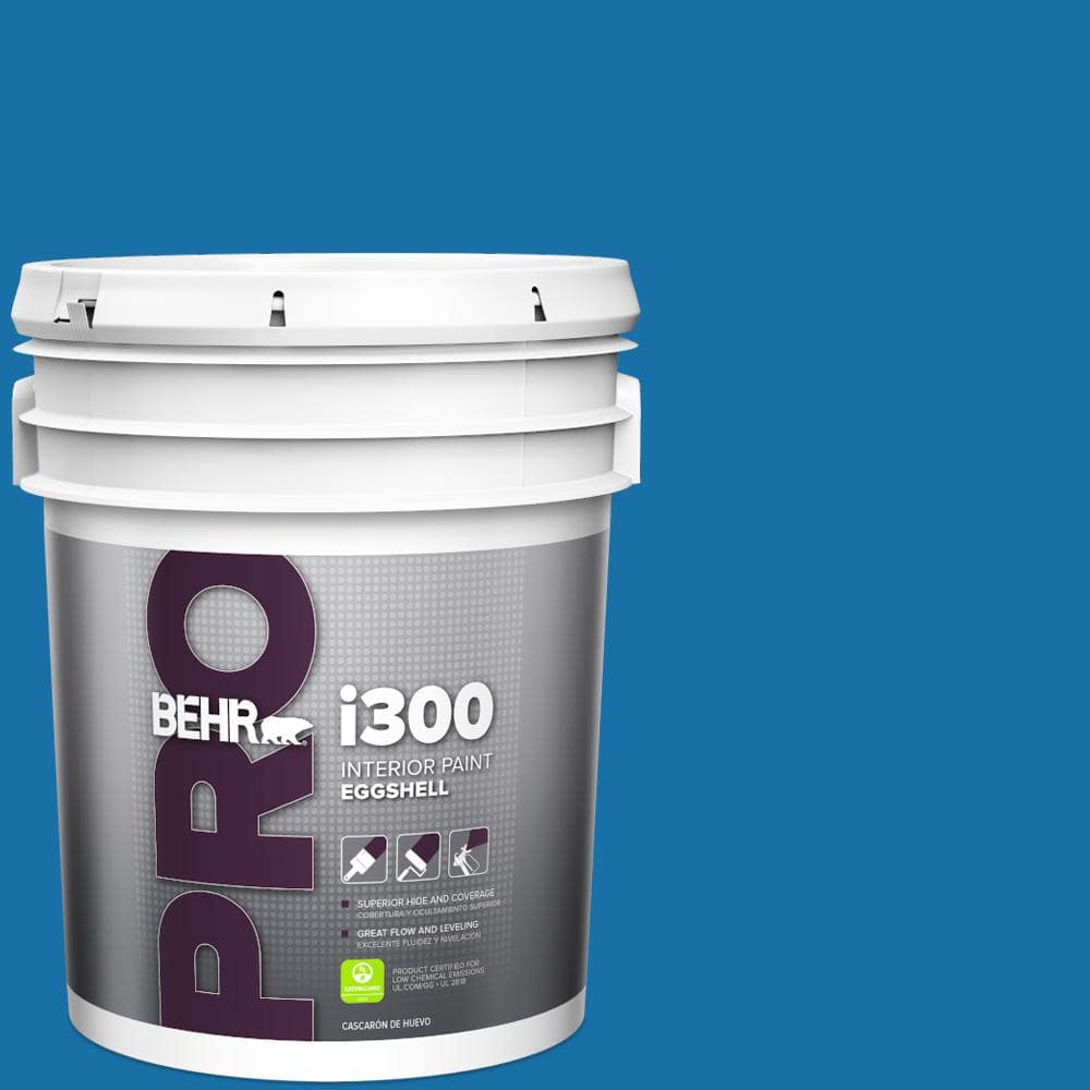 BEHR PRO 5 gal. #560B-7 Cerulean Eggshell Interior Paint
