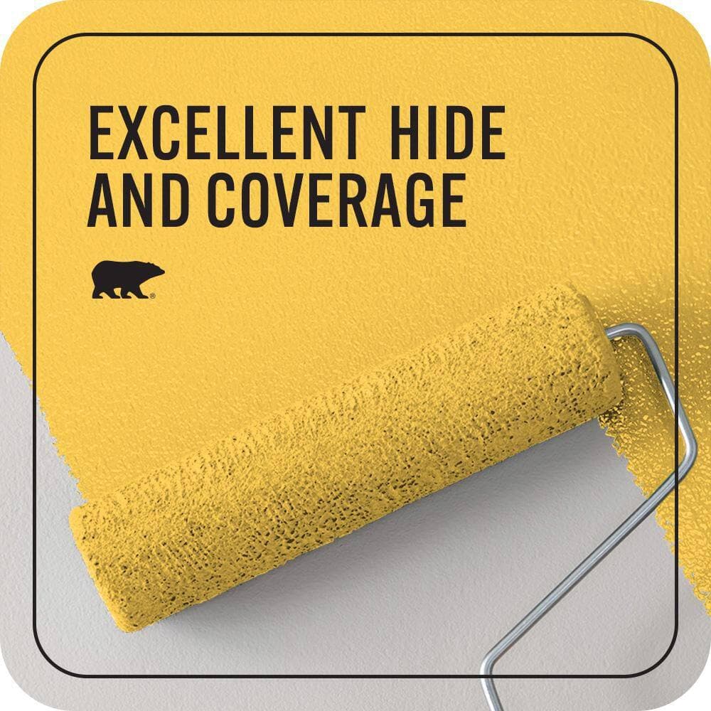 BEHR PREMIUM PLUS 1 qt. #T16-05 Canary Diamond Flat EcoMix Plant-Based Interior Paint & Primer (2)