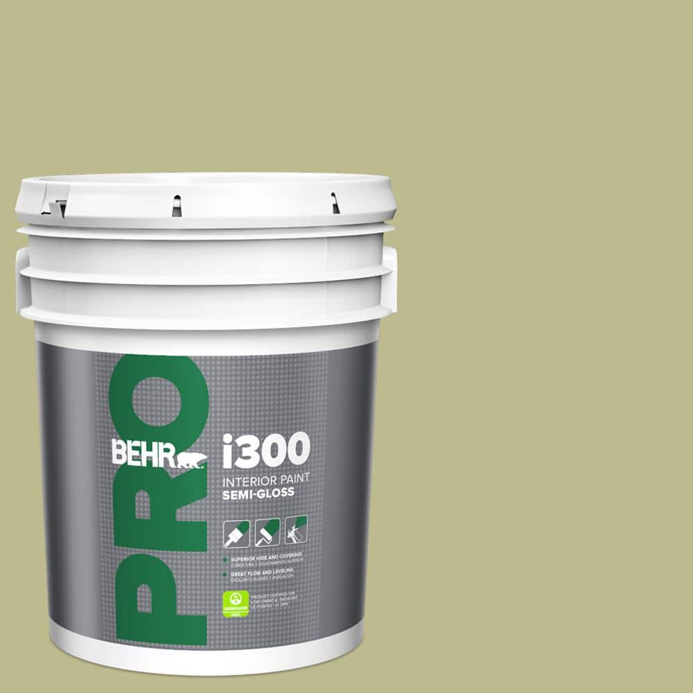 BEHR PRO 5 gal. #S340-4 Back To Nature Semi-Gloss Interior Paint