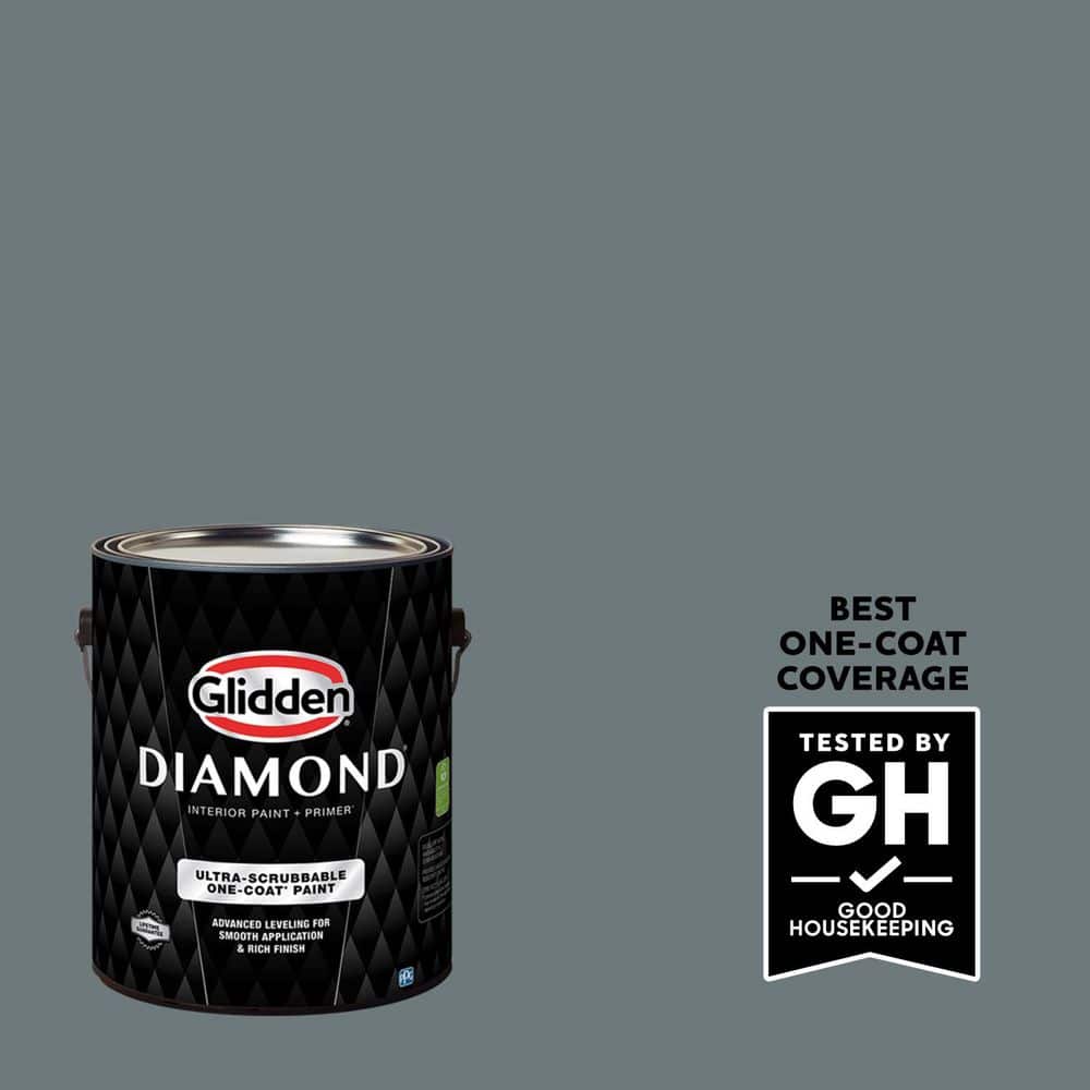 Glidden Diamond 1 gal. PPG1036-6 Phantom Eggshell Interior Paint with Primer