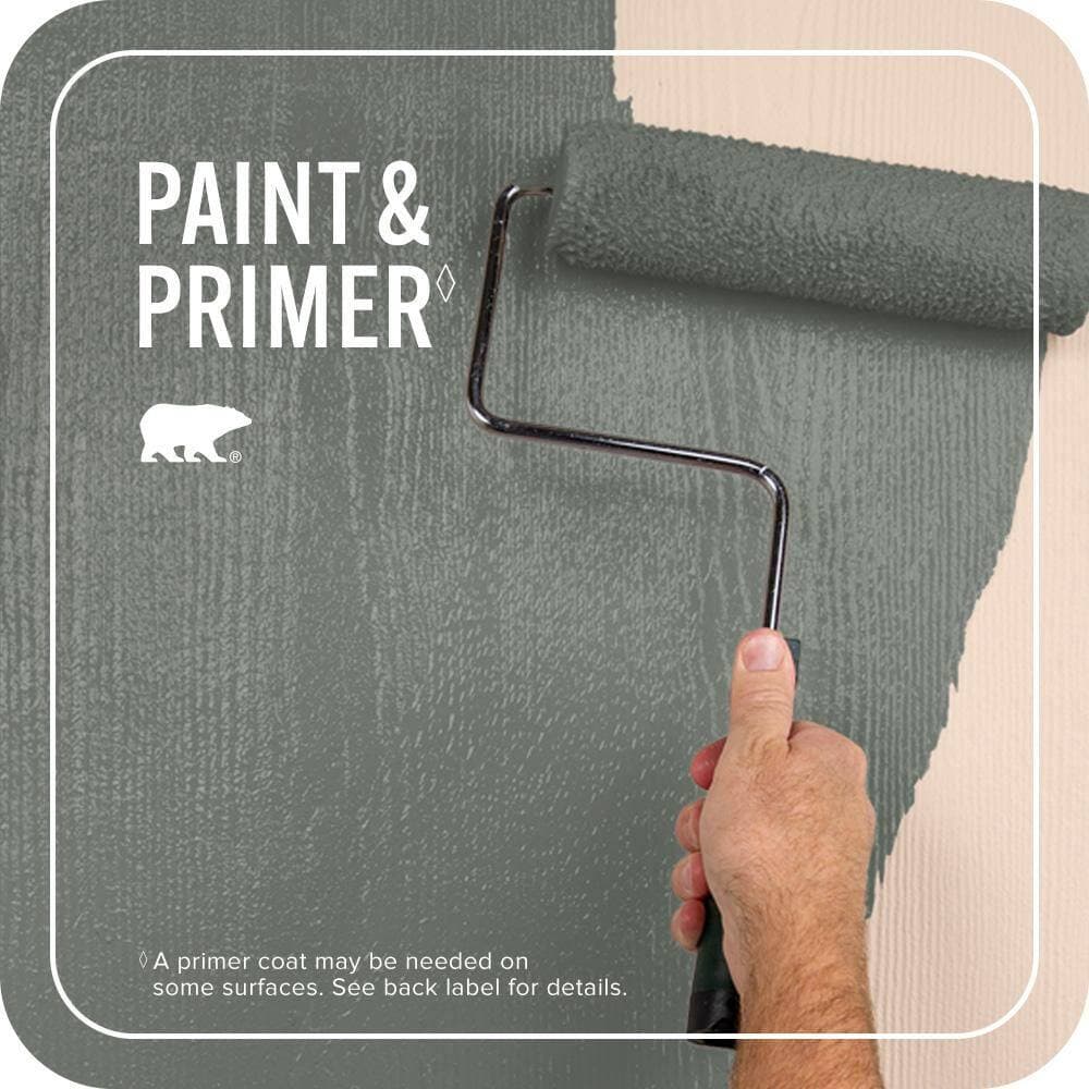 BEHR PREMIUM PLUS 1 gal. #T17-13 In the Woods Flat Exterior Paint & Primer (3)