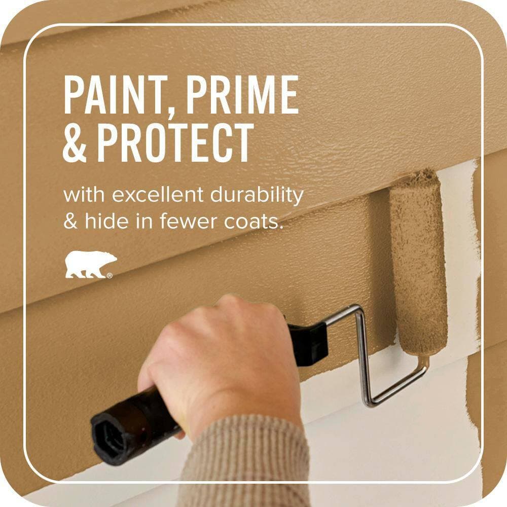 BEHR ULTRA 1 qt. #300D-6 Medieval Gold Satin Enamel Exterior Paint & Primer (3)