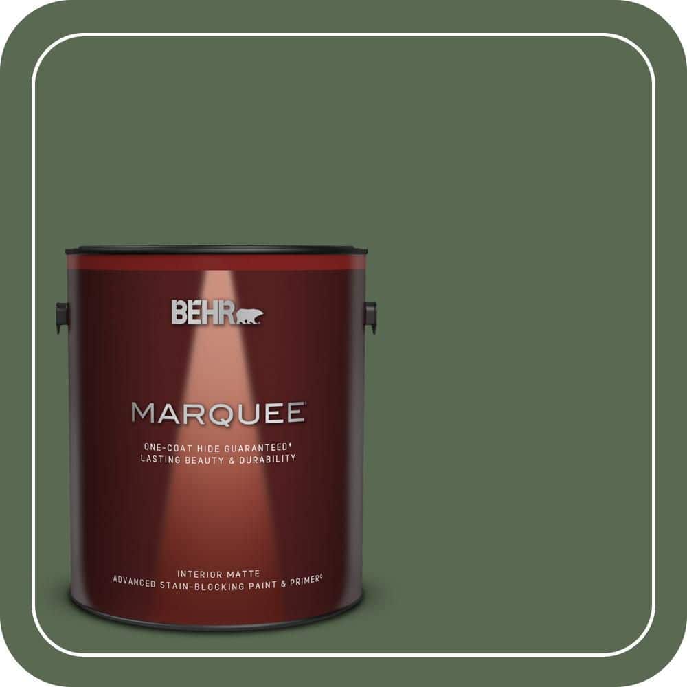 BEHR MARQUEE 1 gal. #S390-7 Trailing Vine One-Coat Hide Matte Interior Paint & Primer