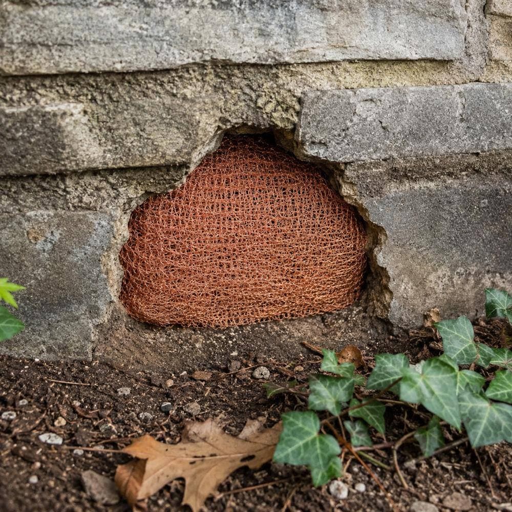 Unbranded 8 in x 100 ft Copper Mesh Rodent Control Rustproof DIY Hole Filler Pure Wire Mesh for Slugs Mice (2)