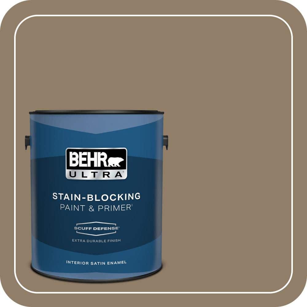 BEHR ULTRA 1 gal. #PPU7-03A Sofisticata Extra Durable Satin Enamel Interior Paint & Primer