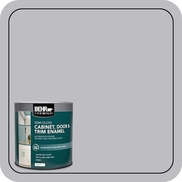 BEHR PREMIUM 1 qt. #N530-3 High Speed Access Semi-Gloss Enamel Interior/Exterior Cabinet, Door & Trim Paint (2)