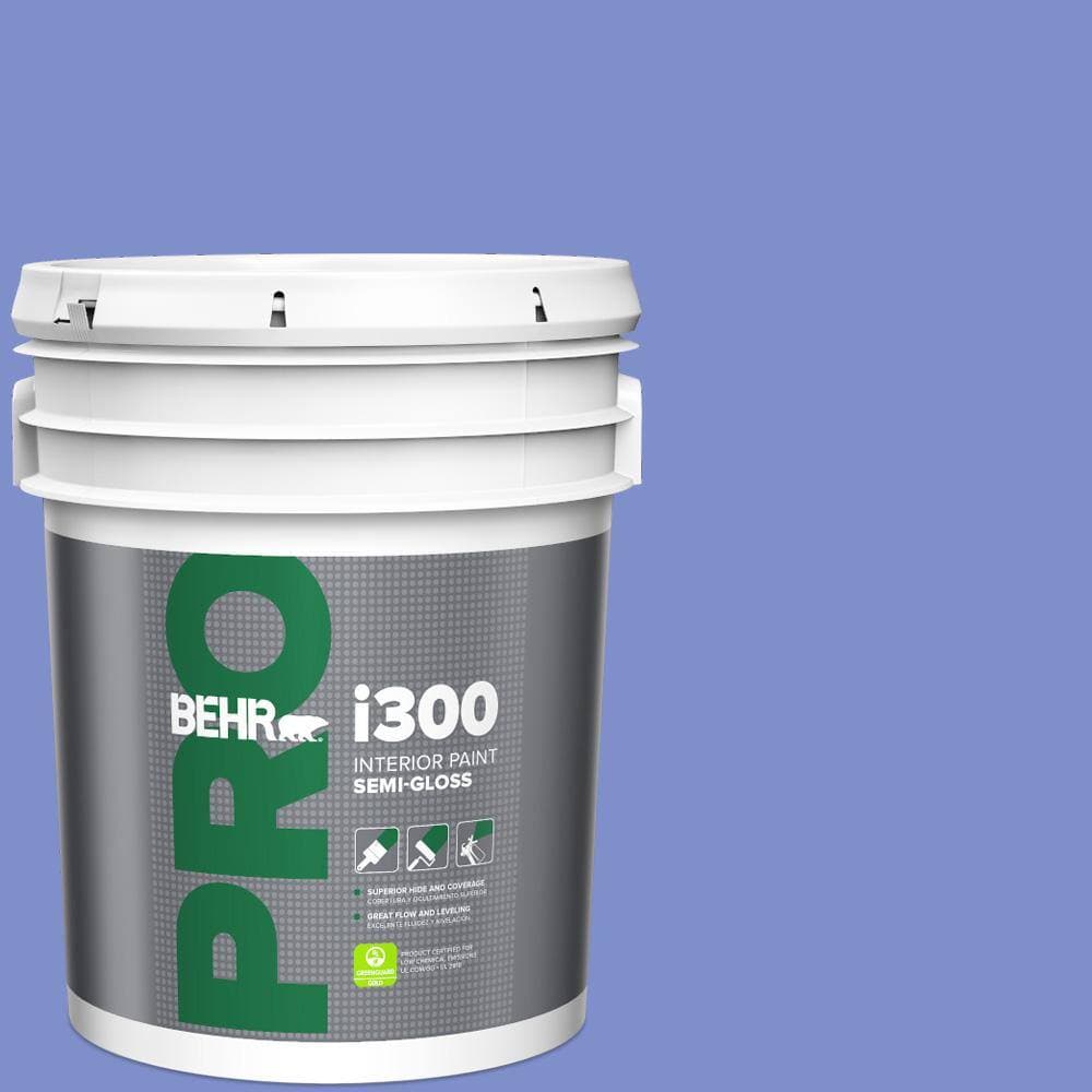 BEHR PRO 5 gal. #P540-5 Pansy Garden Semi-Gloss Interior Paint