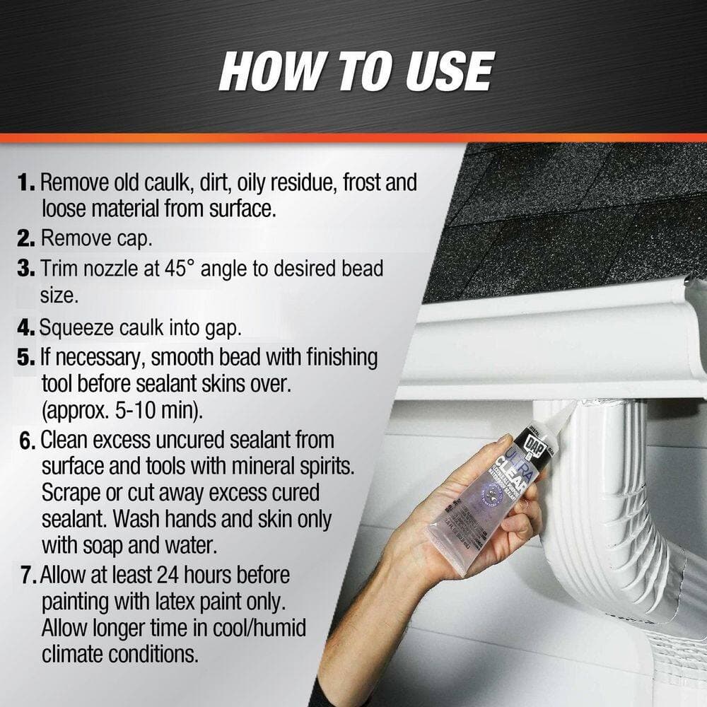 DAP Ultra Clear 2.8 oz. Crystal Clear All Purpose Waterproof Sealant (6-Pack) (3)