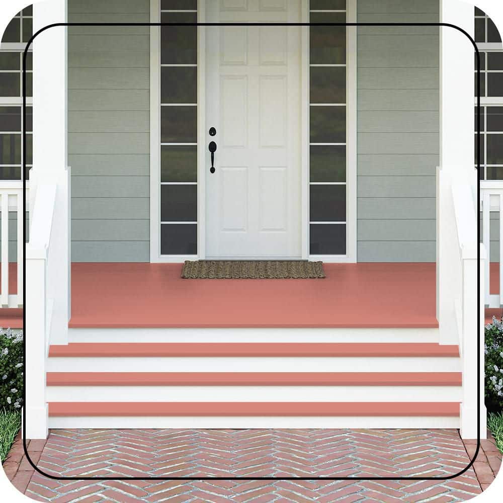 BEHR PREMIUM #M170-5 Textured Low-Lustre Enamel Interior/Exterior Porch and Patio Anti-Slip Floor Paint (2)