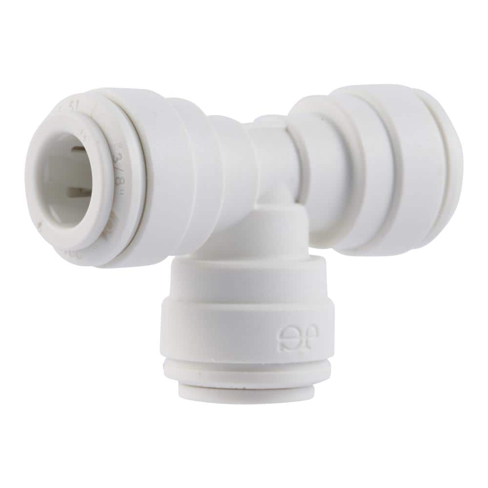 John Guest 3/8 in. O.D. Push-To-Connect Polypropylene Tee Fitting (1)
