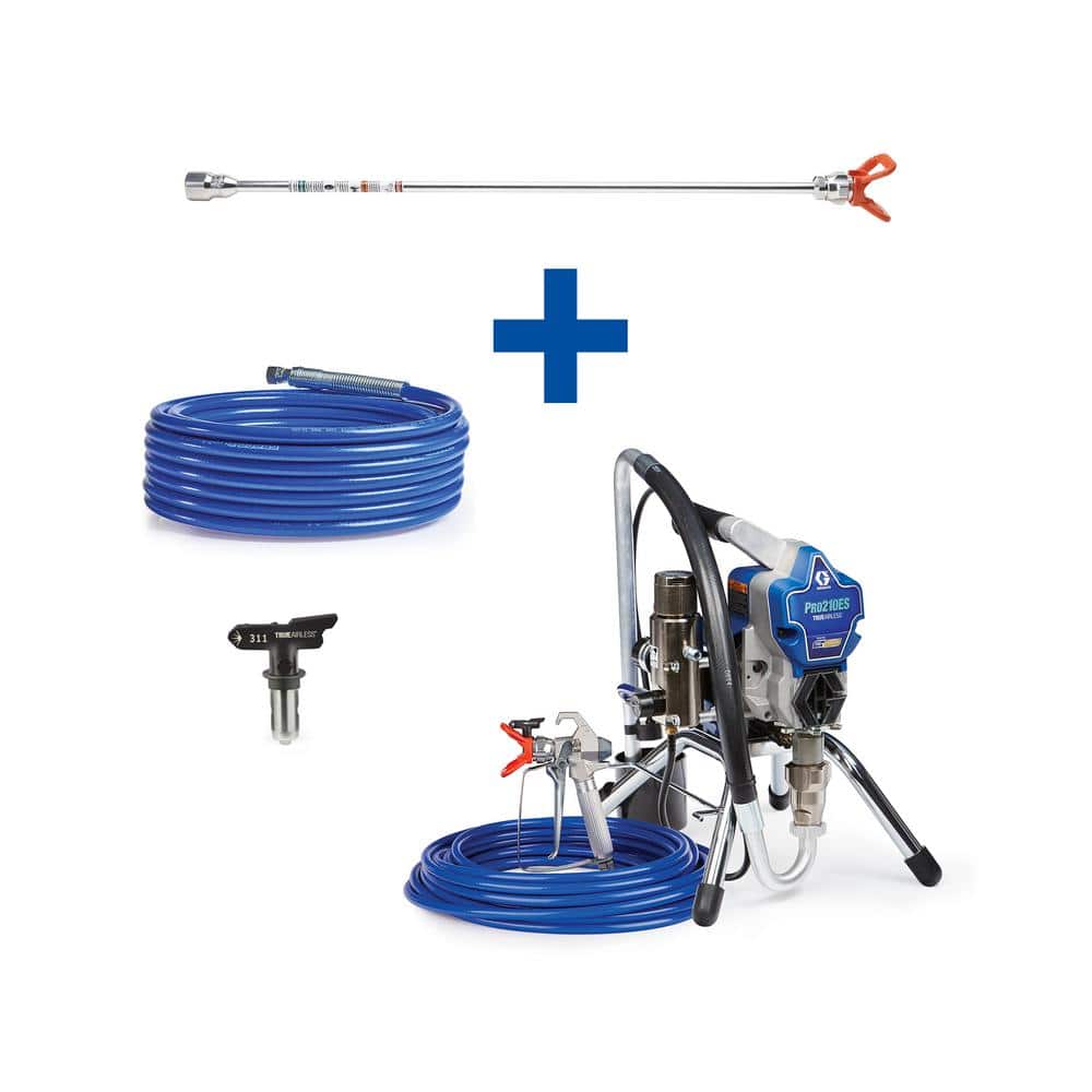 Graco Pro 210ES Stand Airless Paint Sprayer with 20 in. Extension, 50 ft. Hose and TRU311 Tip