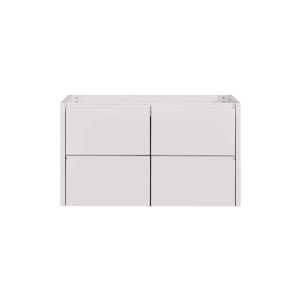 ARIEL West Single Sink Wall-Mounted Bath Vanity Cabinet without Top (1)