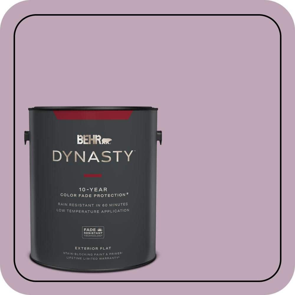 BEHR DYNASTY 1 gal. #680F-4 Soft Heather Flat Exterior Stain-Blocking Paint & Primer