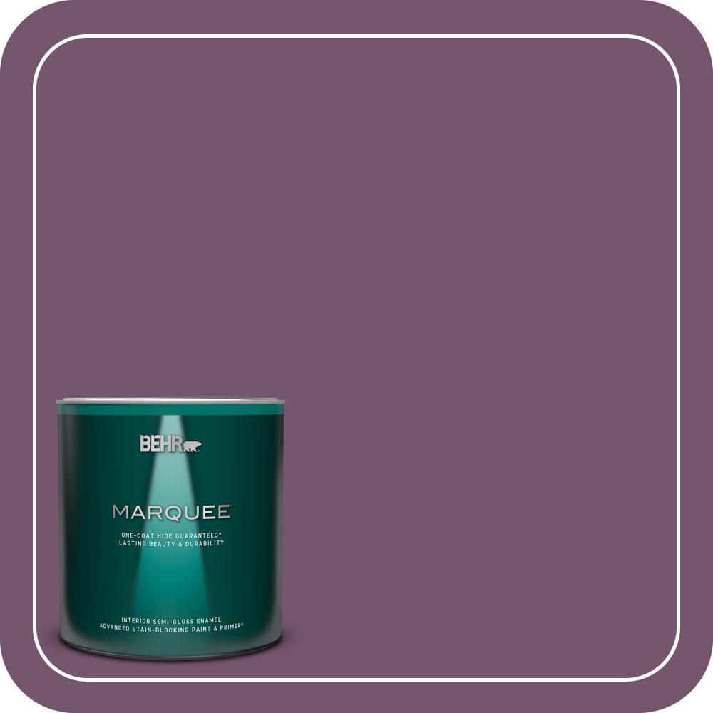 BEHR MARQUEE 1 qt. #PMD-87 Exotic Orchid Semi-Gloss Enamel Interior Paint & Primer