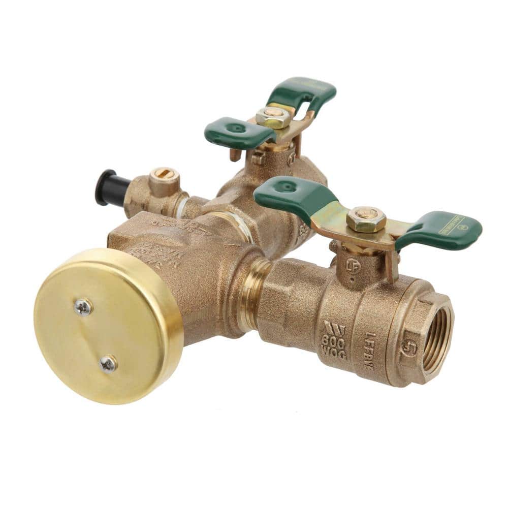 Watts 3/4 in. LF Anti-Siphon Pressure Vacuum Breaker Backflow Preventer, Quarter Turn Shutoff and Tee Handles, Freeze Sensor (3)
