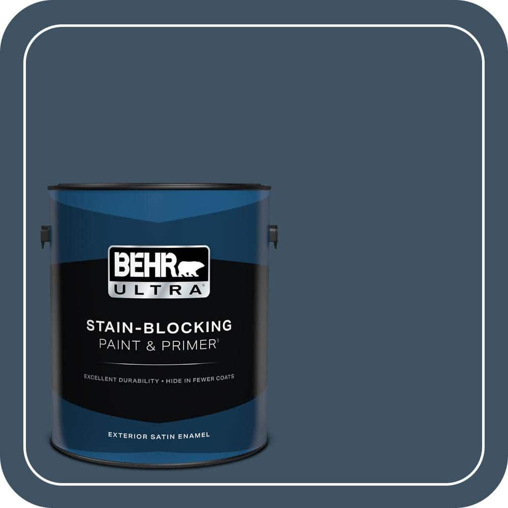 BEHR ULTRA 1 gal. #560F-7 Twilight Chimes Satin Enamel Exterior Paint & Primer