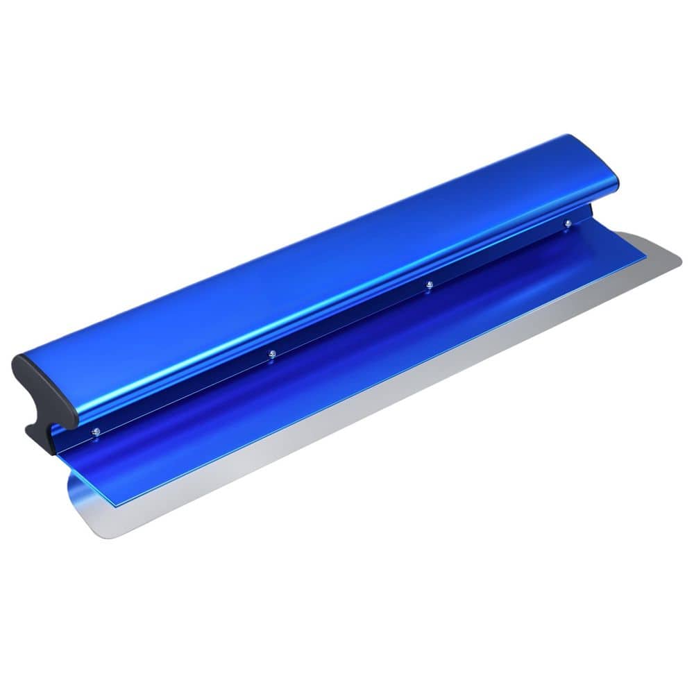 Laybus Blue 22 in. Extruded Aluminum Skimming Blade with Stainless Steel Blade and Plastic Handle, Smoothing Knockdown Drywall (1)