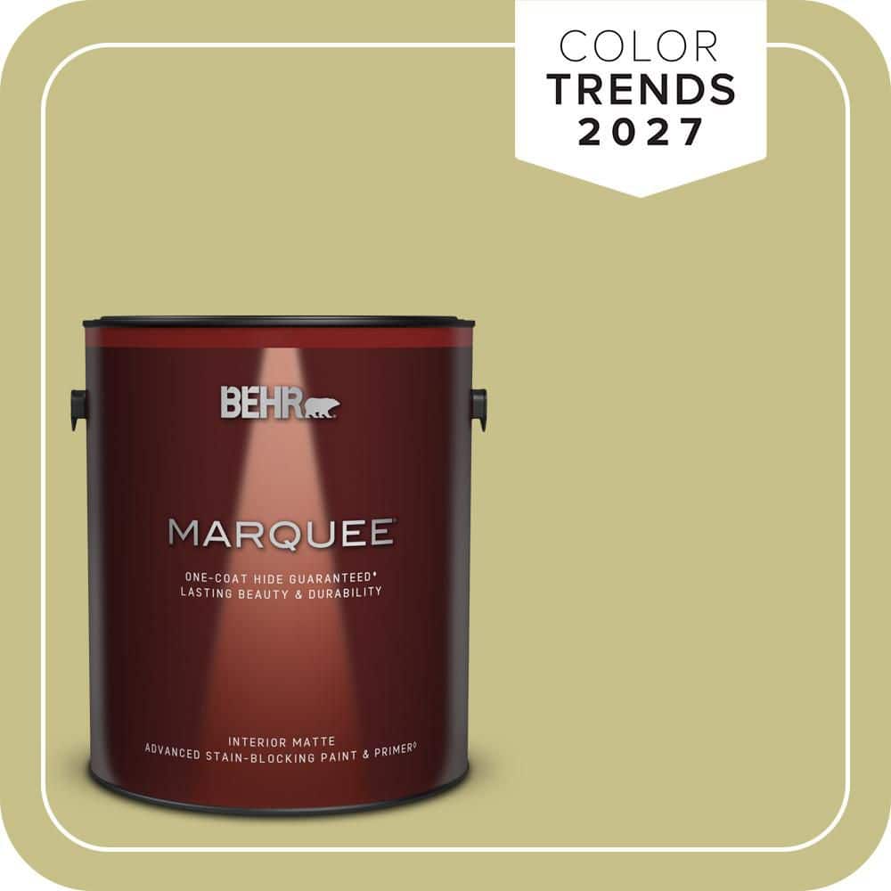 BEHR MARQUEE 1 gal. #PPU9-11 Wheat Grass Matte Interior Paint & Primer