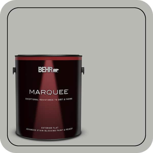 BEHR MARQUEE 1 gal. #PPU18-11 Classic Silver Flat Exterior Paint & Primer (2)