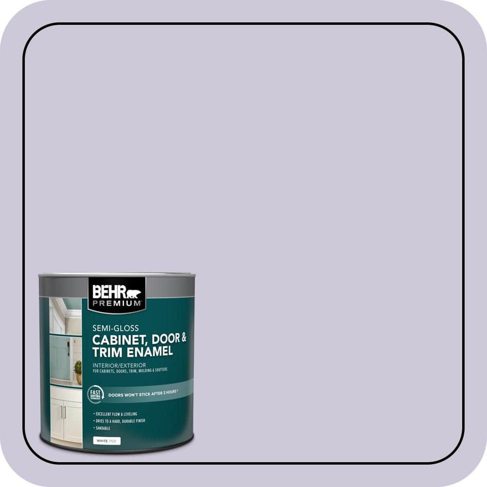 BEHR PREMIUM 1 qt. #S570-2 Magic Scent Semi-Gloss Enamel Interior/Exterior Cabinet, Door & Trim Paint