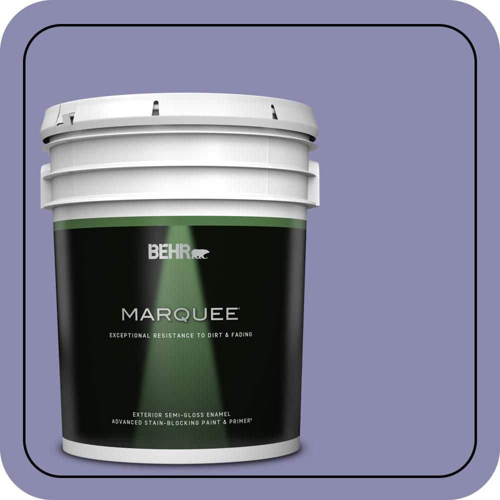 BEHR MARQUEE 5 gal. #M550-5 Violet Aura Semi-Gloss Enamel Exterior Paint & Primer