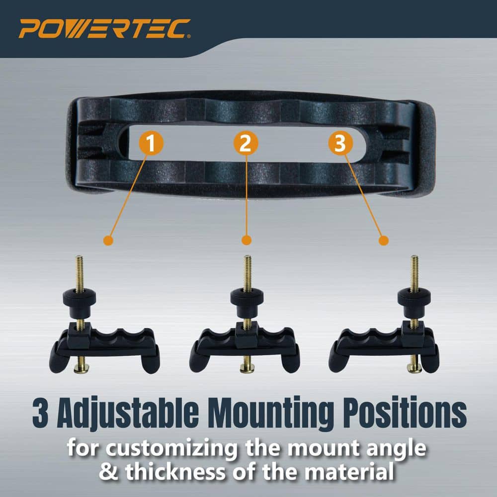 ‎POWERTEC T-Track Hold Down Clamps-Multi-Positional Clamps for Arachni Flex Portable Workbench and T-Tracks for Woodworking (8PK) (3)