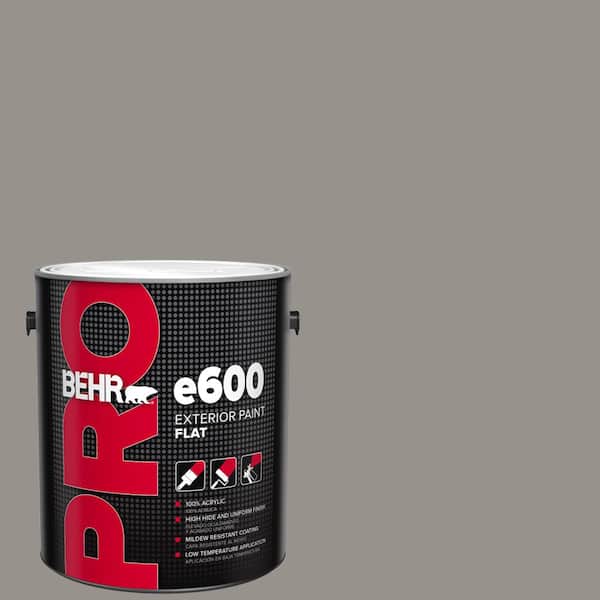 BEHR PRO 1 gal. #PPU18-16 Elephant Skin Flat Exterior Paint (2)
