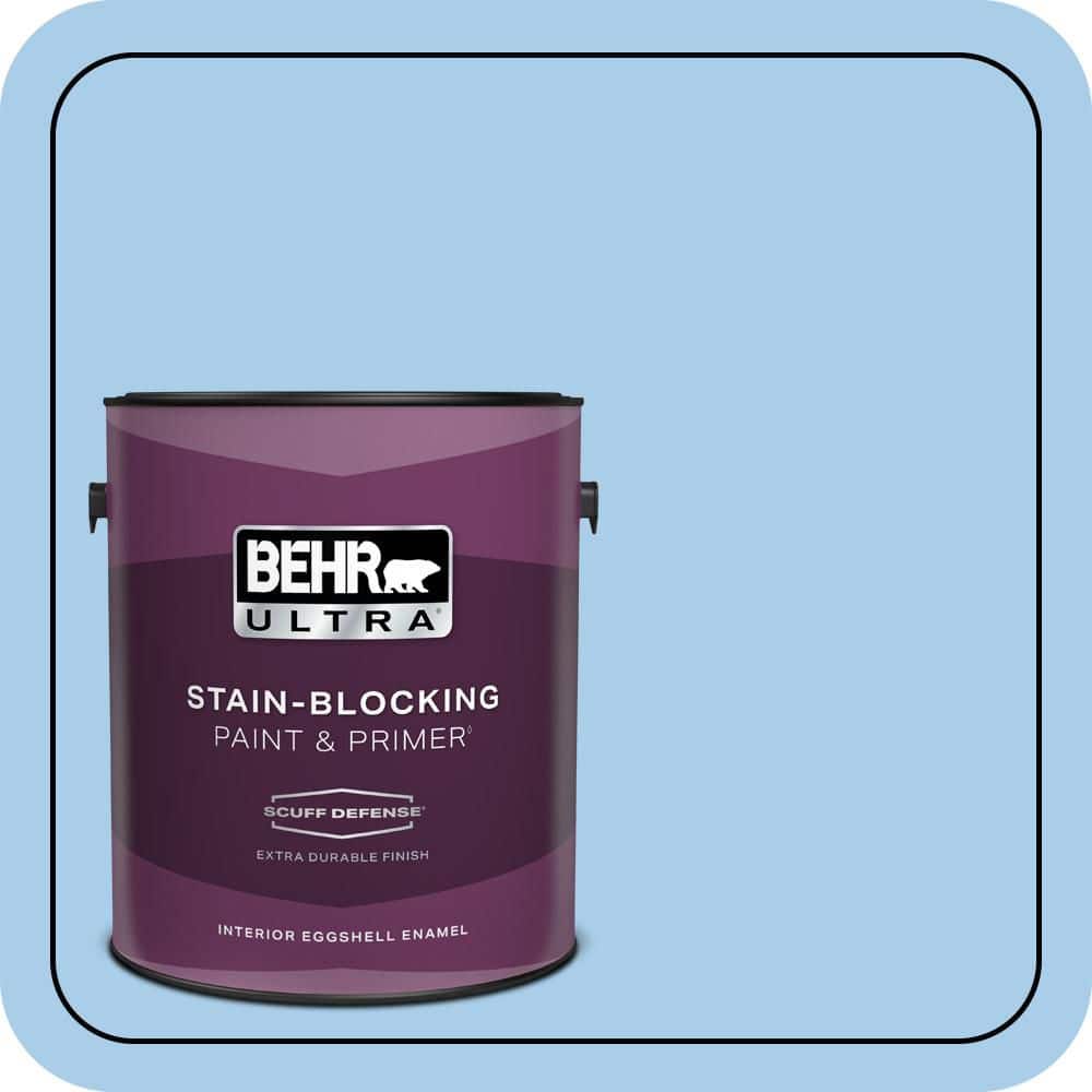 BEHR ULTRA 1 gal. #P520-2 French Porcelain Extra Durable Eggshell Enamel Interior Paint & Primer