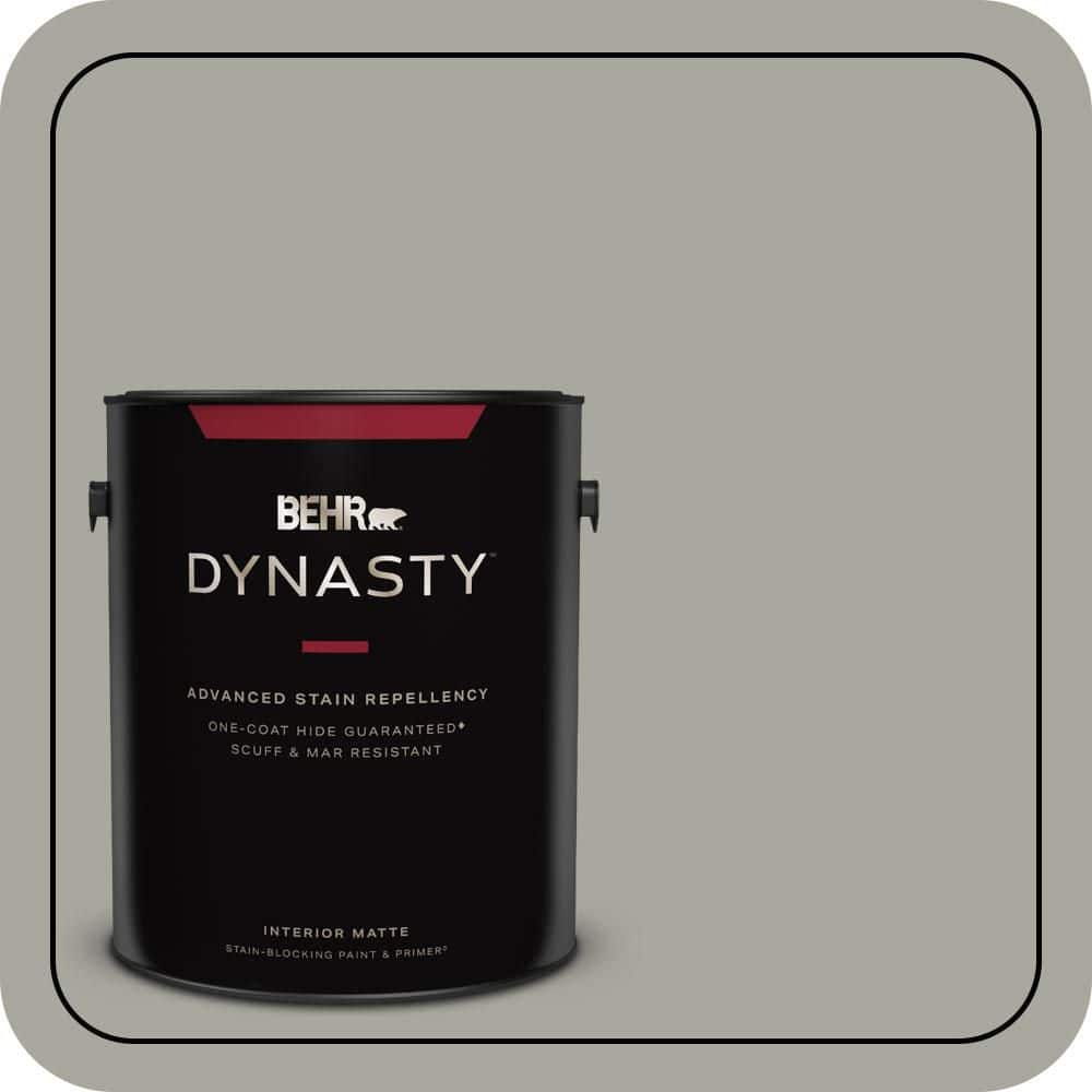 BEHR DYNASTY 1 gal. #PPU25-05 Old Celadon Matte Interior Stain-Blocking Paint & Primer