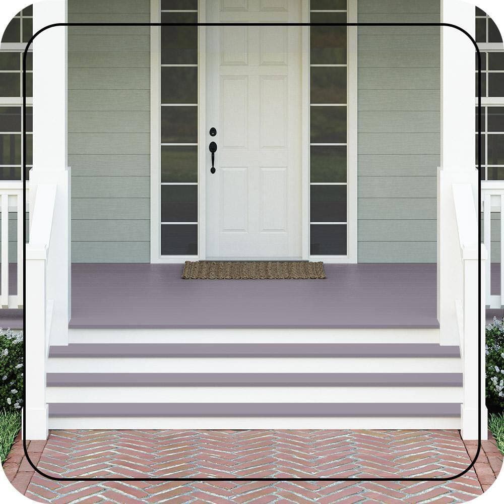 BEHR PREMIUM 1 gal. #N100-4 Fortune Textured Low-Lustre Enamel Interior/Exterior Porch and Patio Anti-Slip Floor Paint (3)