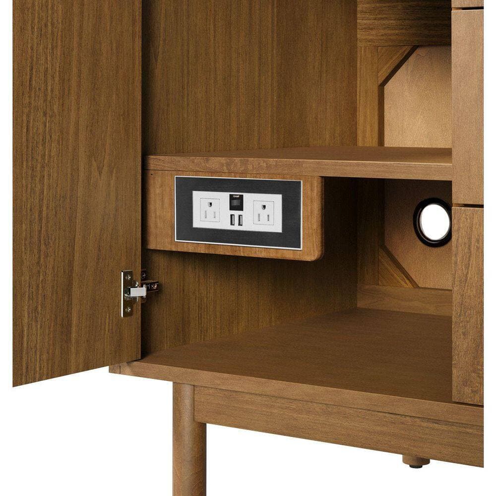 James Martin Vanities Laurent 35.9 in. W x 23.0 in. D x 33.0 in. H Single Bath Vanity Cabinet without Top in Honey Oak (3)