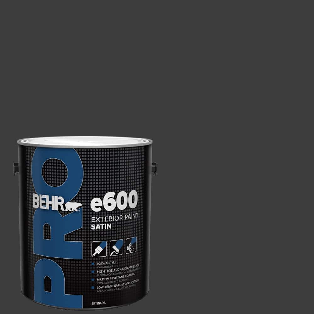 BEHR PRO 1 gal. Black Satin Enamel Exterior Paint