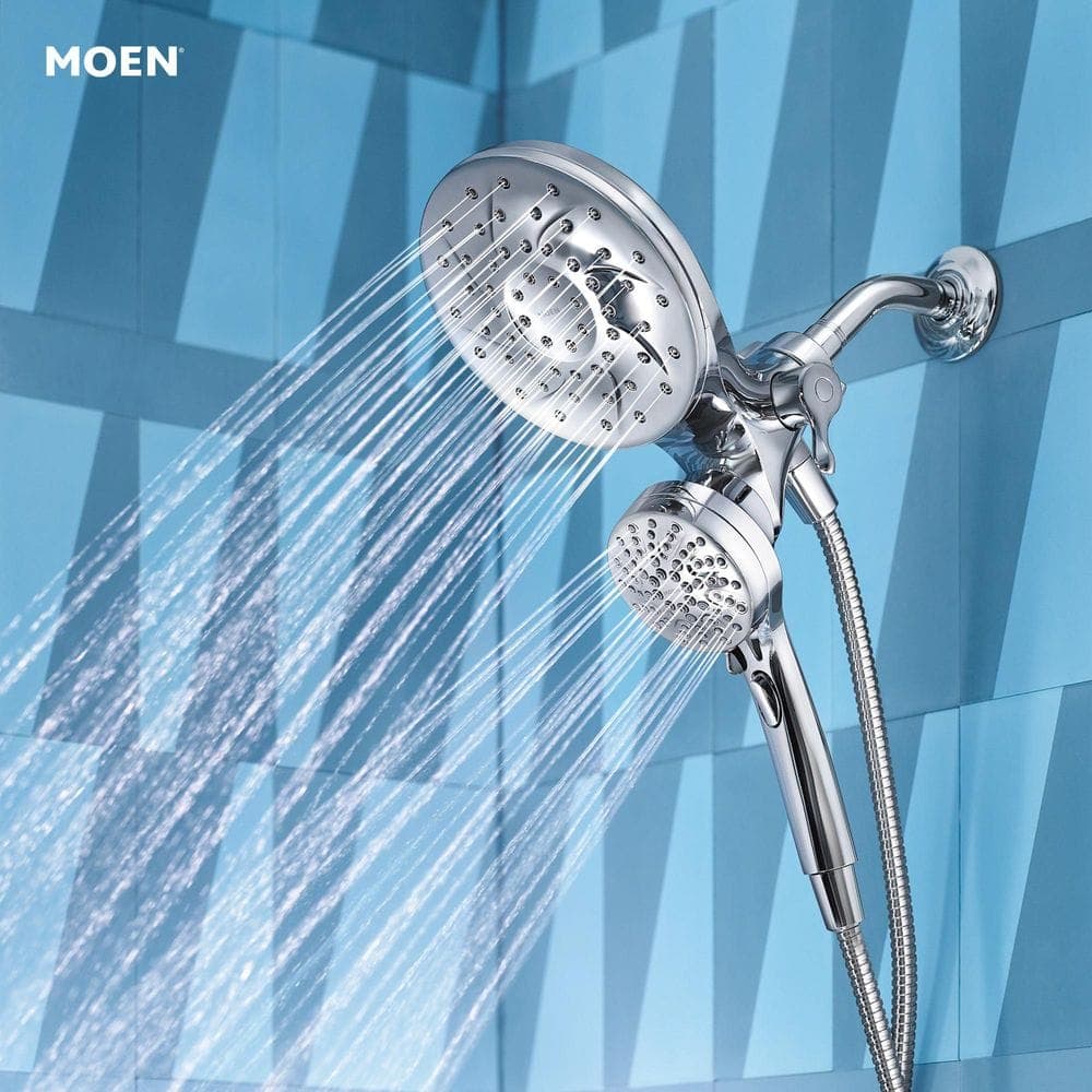 MOEN Engage Single Handle 6-Spray Tub and Shower Faucet with Magnetix Rain shower 1.75 GPM in. Chrome (Valve Included) (2)