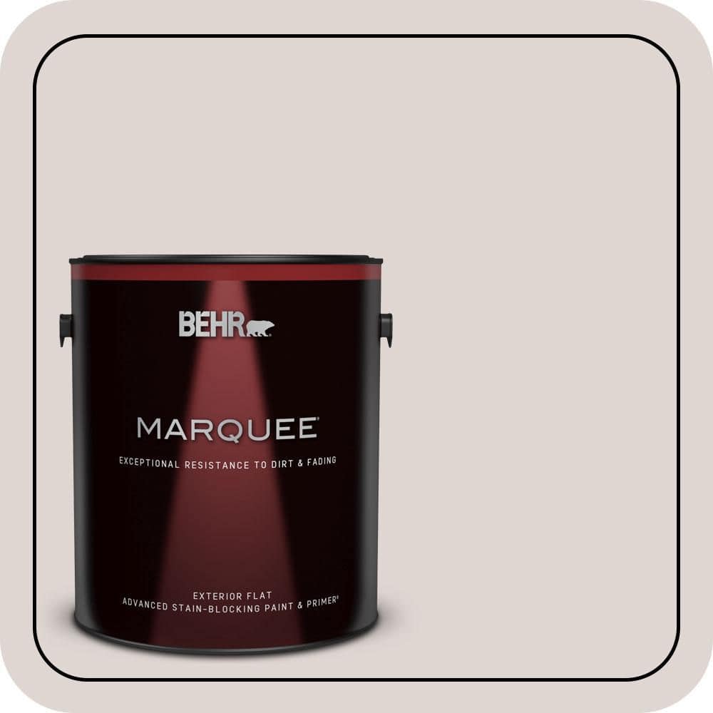 BEHR MARQUEE 1 gal. #MQ3-02 Kyoto Pearl Flat Exterior Paint & Primer