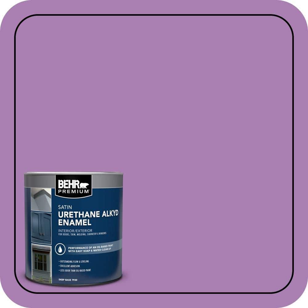 BEHR PREMIUM 1 qt. #P100-5 I Heart Potion Satin Enamel Urethane Alkyd Interior/Exterior Paint