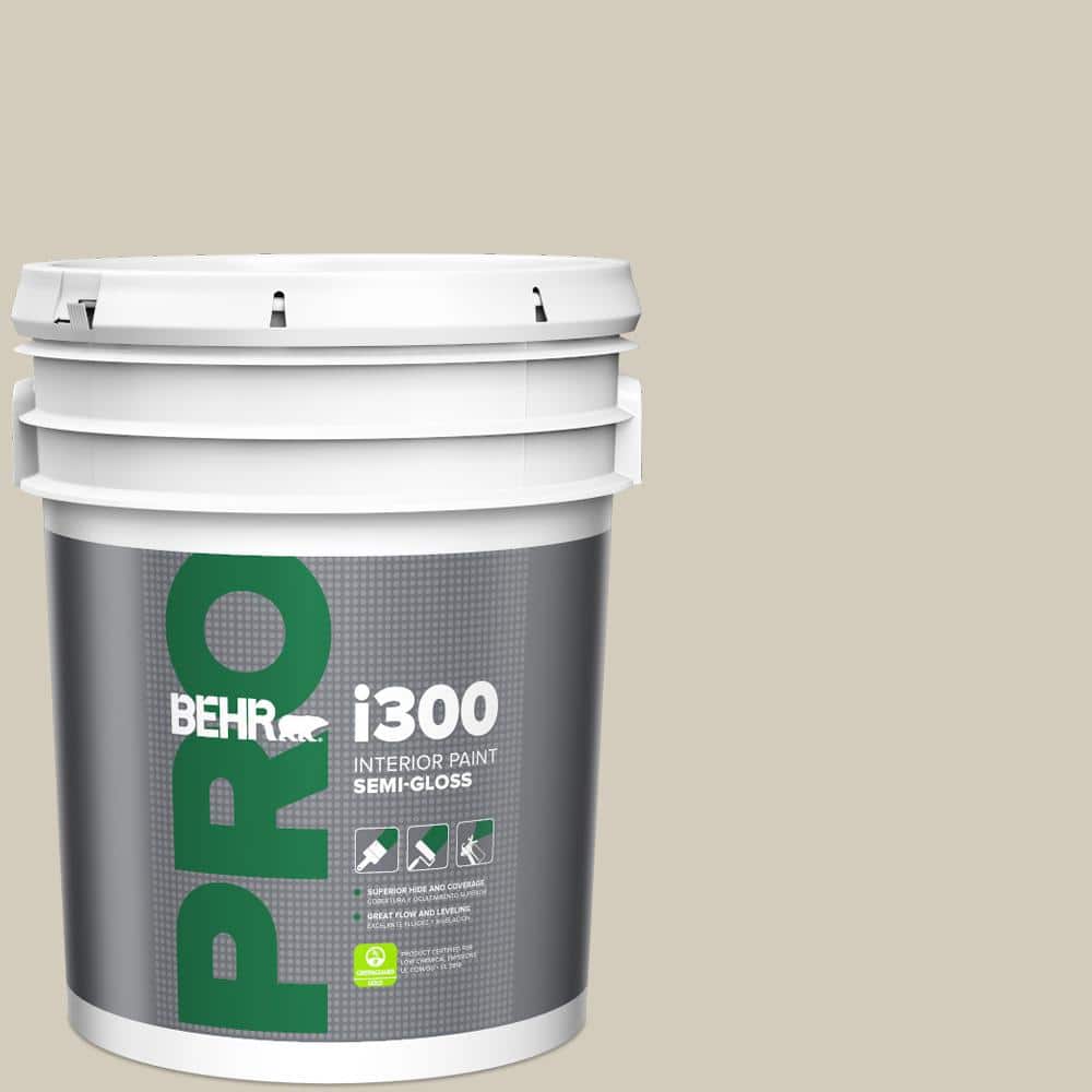 BEHR PRO 5 gal. #MQ6-31 Shoreline Haze Semi-Gloss Interior Paint