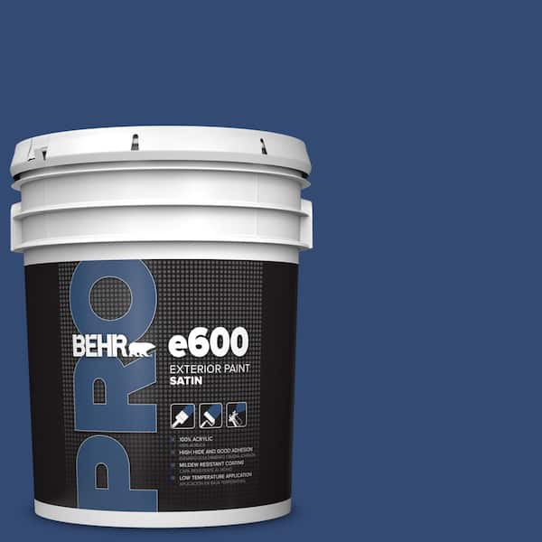 BEHR PRO 5 gal. #S-H-580 Navy Blue Satin Exterior Paint (2)
