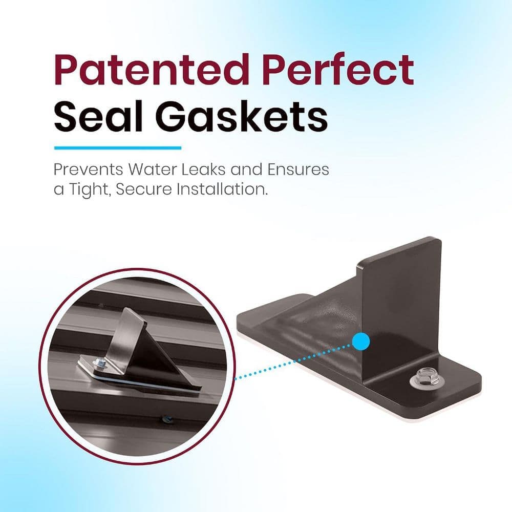 ADVANTAGE PLASTICS INC Cocoa Brown Snow Guards, Commercial Bulk Pack with Perfect Seal Gaskets and Screws - (50-Pack) (3)