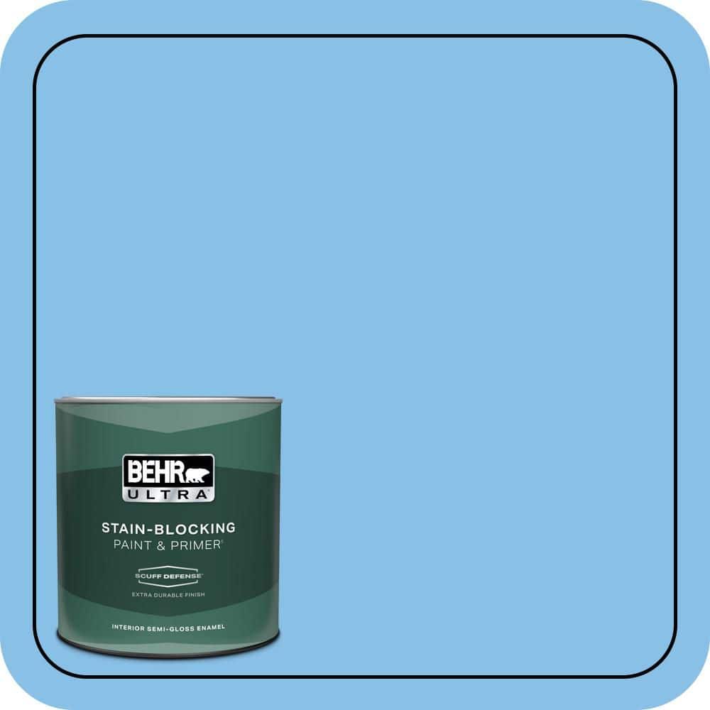 BEHR ULTRA 1 qt. #P510-3 Rhodes Extra Durable Semi-Gloss Enamel Interior Paint & Primer