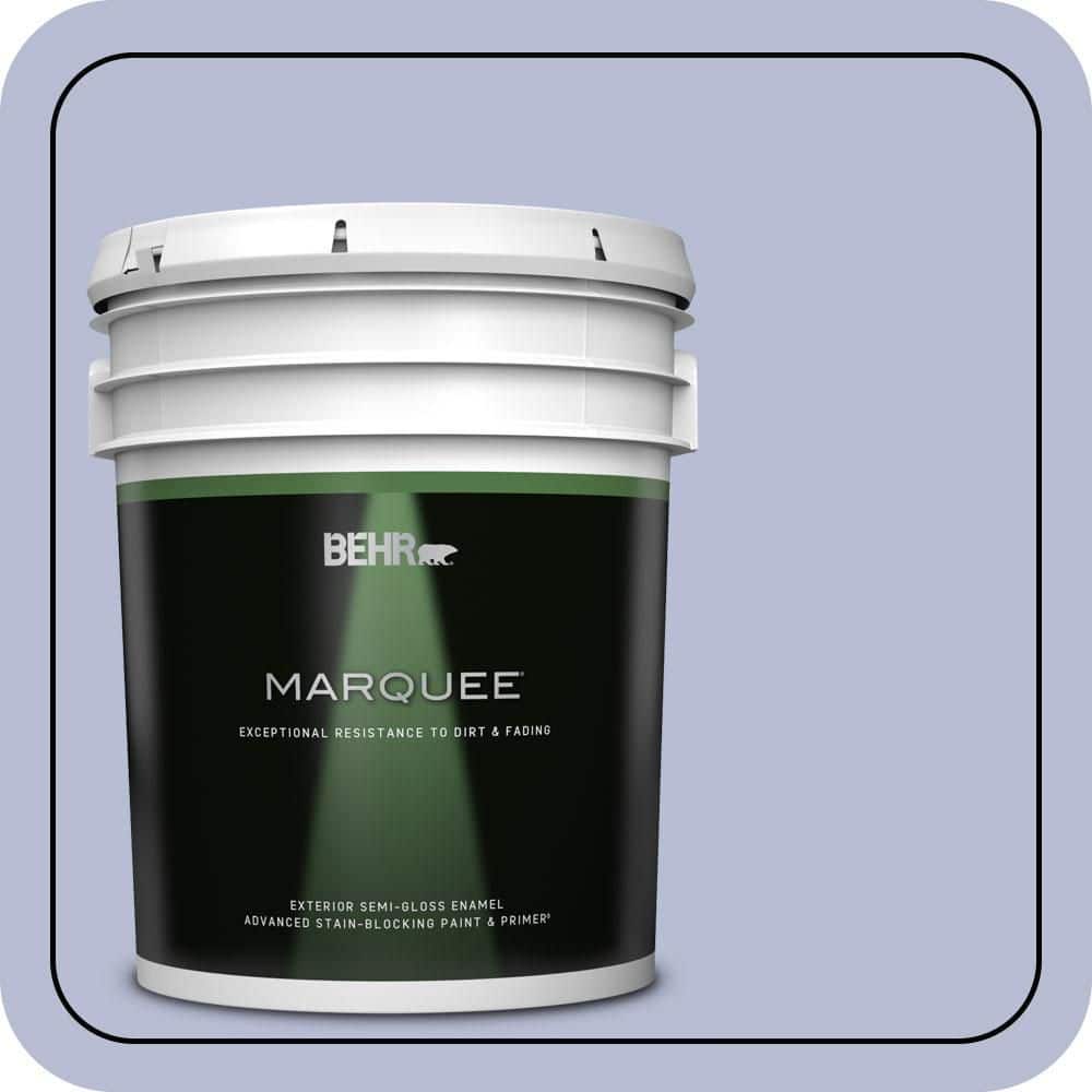 BEHR MARQUEE 5 gal. #S540-2 Violet Vision Semi-Gloss Enamel Exterior Paint & Primer
