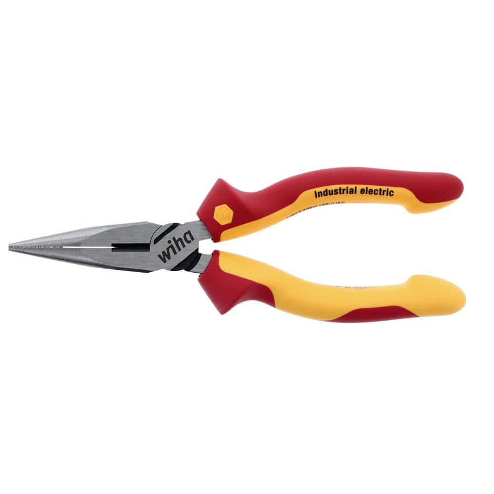 Wiha 1000-Volt Insulated Industrial Long Nose Pliers