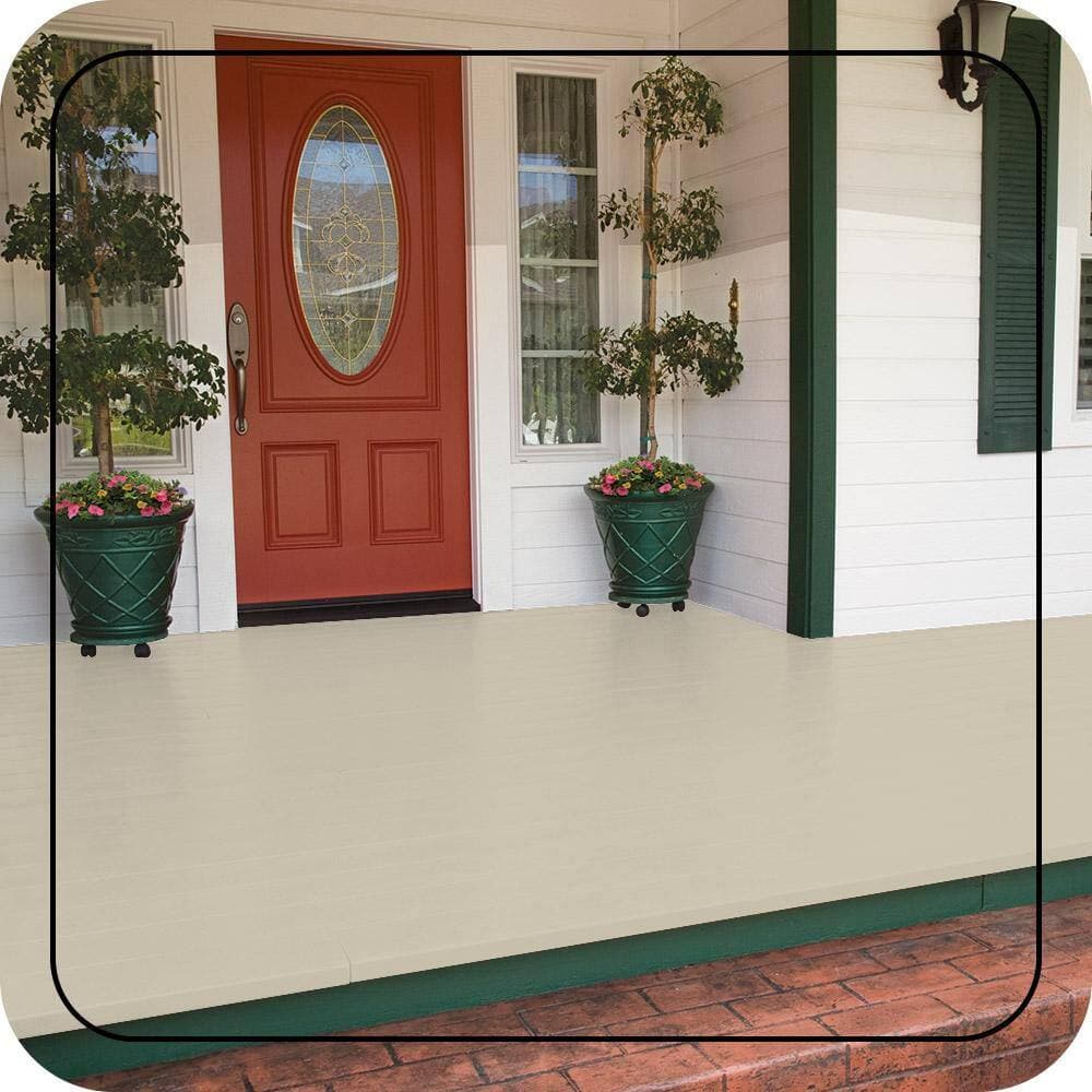BEHR PREMIUM #330E-1 Low-Lustre Enamel Interior/Exterior Porch and Patio Floor Paint (2)