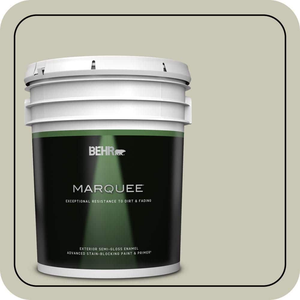 BEHR MARQUEE 5 gal. #T18-10 Wabi-Sabi Semi-Gloss Enamel Exterior Paint & Primer