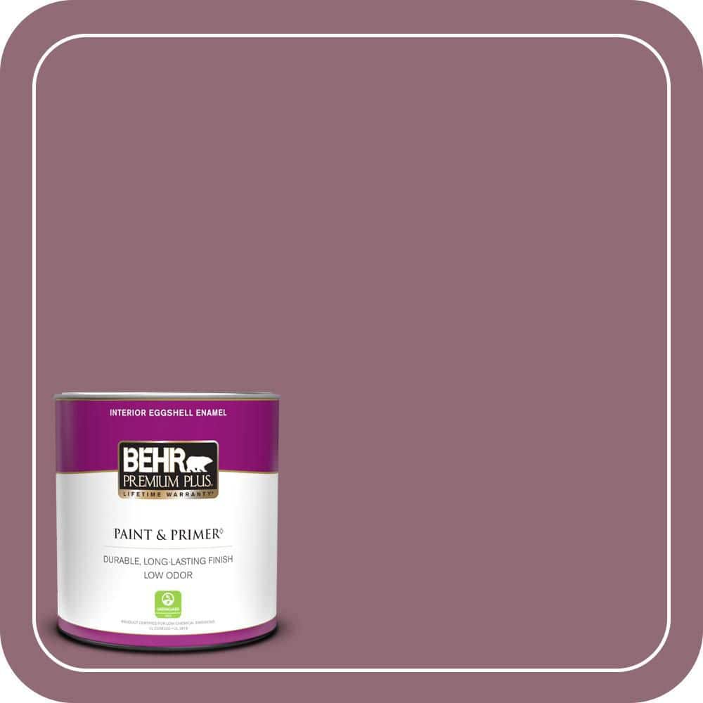 BEHR PREMIUM PLUS 1 qt. #S120-6 Full Glass Eggshell Enamel Low Odor Interior Paint & Primer