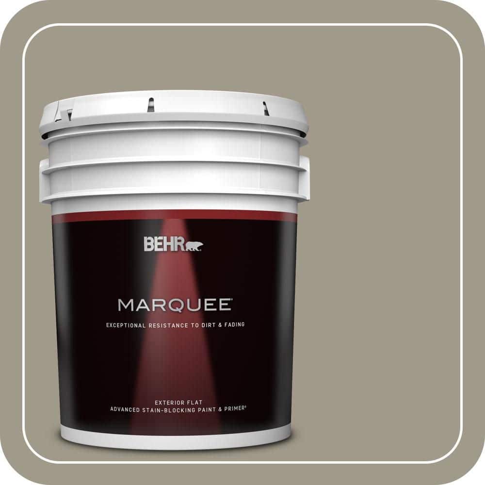 BEHR MARQUEE 5 gal. #QE-58 Moon Rock Flat Exterior Paint & Primer (1)