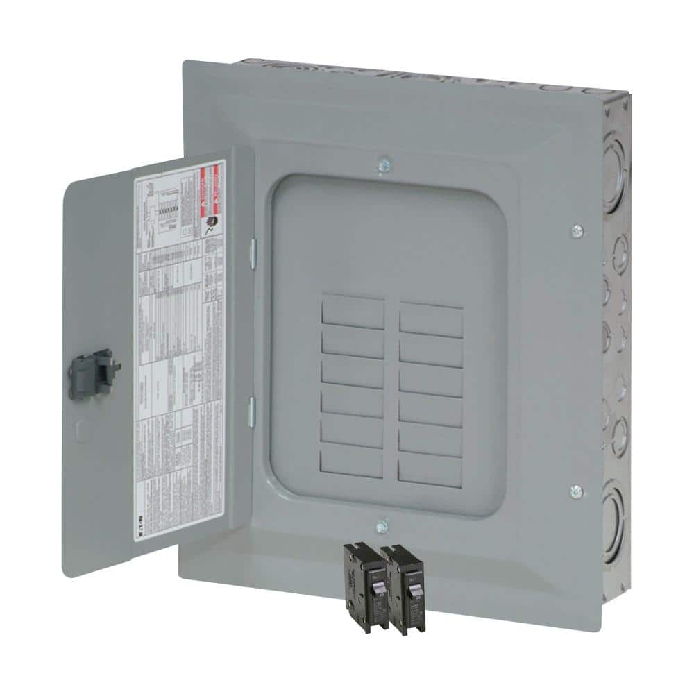 Eaton BR 125 Amp 24-Circuit 12- Space Main Lug Indoor Plug On Neutral Load Center Contractor Breaker Kit ((2) BR120) (2)