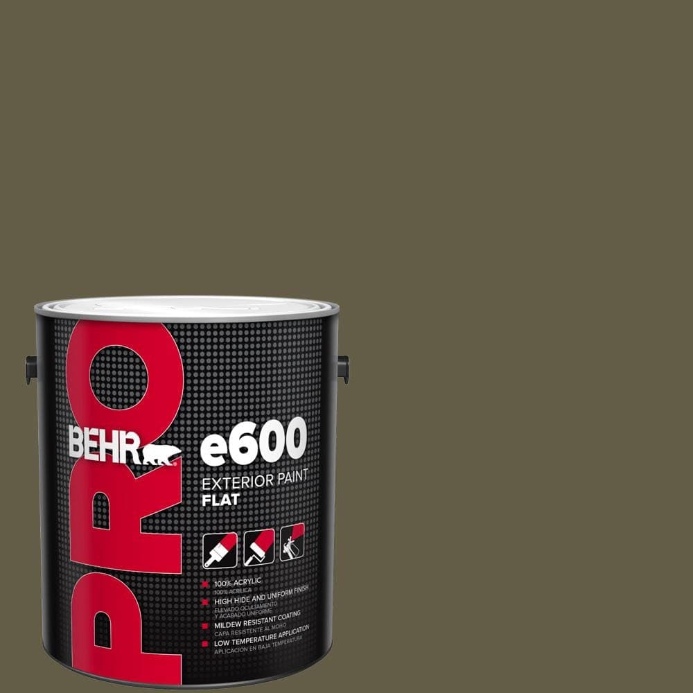 BEHR PRO 1 gal. #MQ6-28 Crushed Oregano Flat Exterior Paint