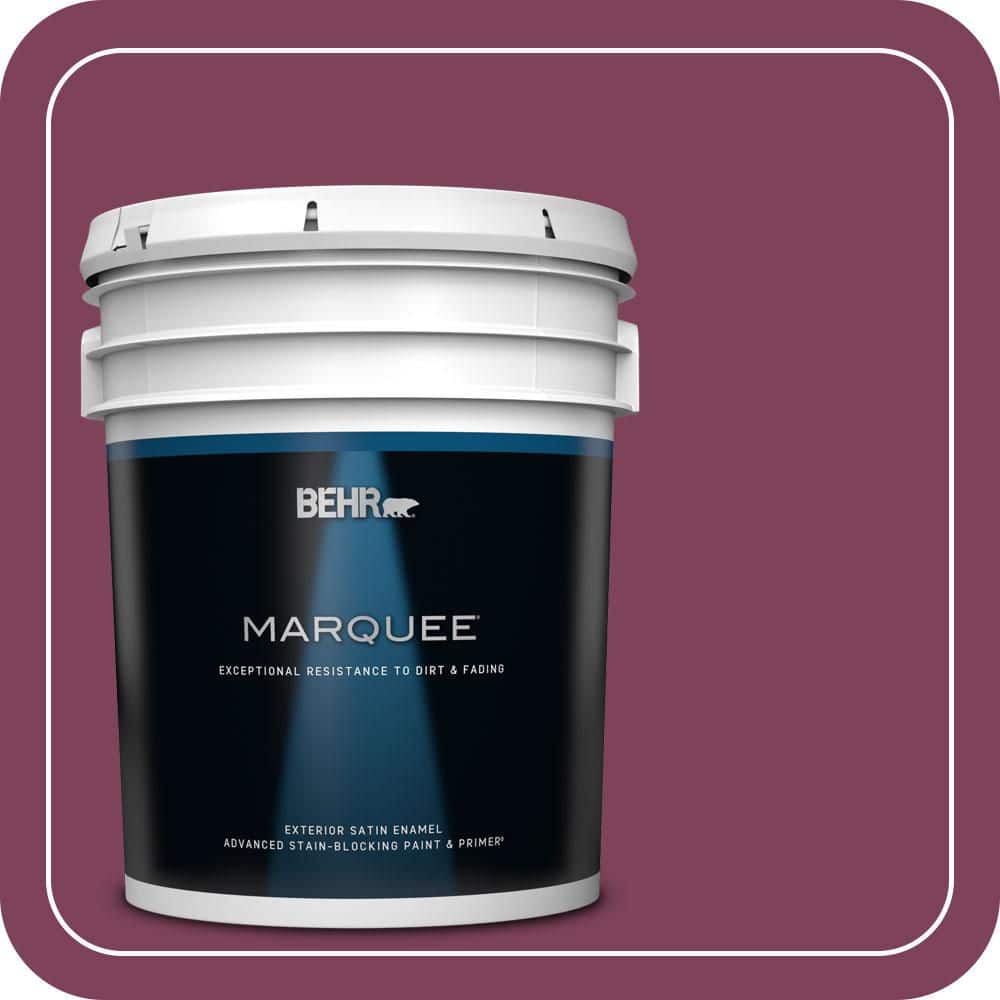 BEHR PREMIUM PLUS 1 gal. Home Decorators Collection #HDC-WR14-12 Cheerful Wine Semi-Gloss Enamel Low Odor Interior Paint & Primer (1)