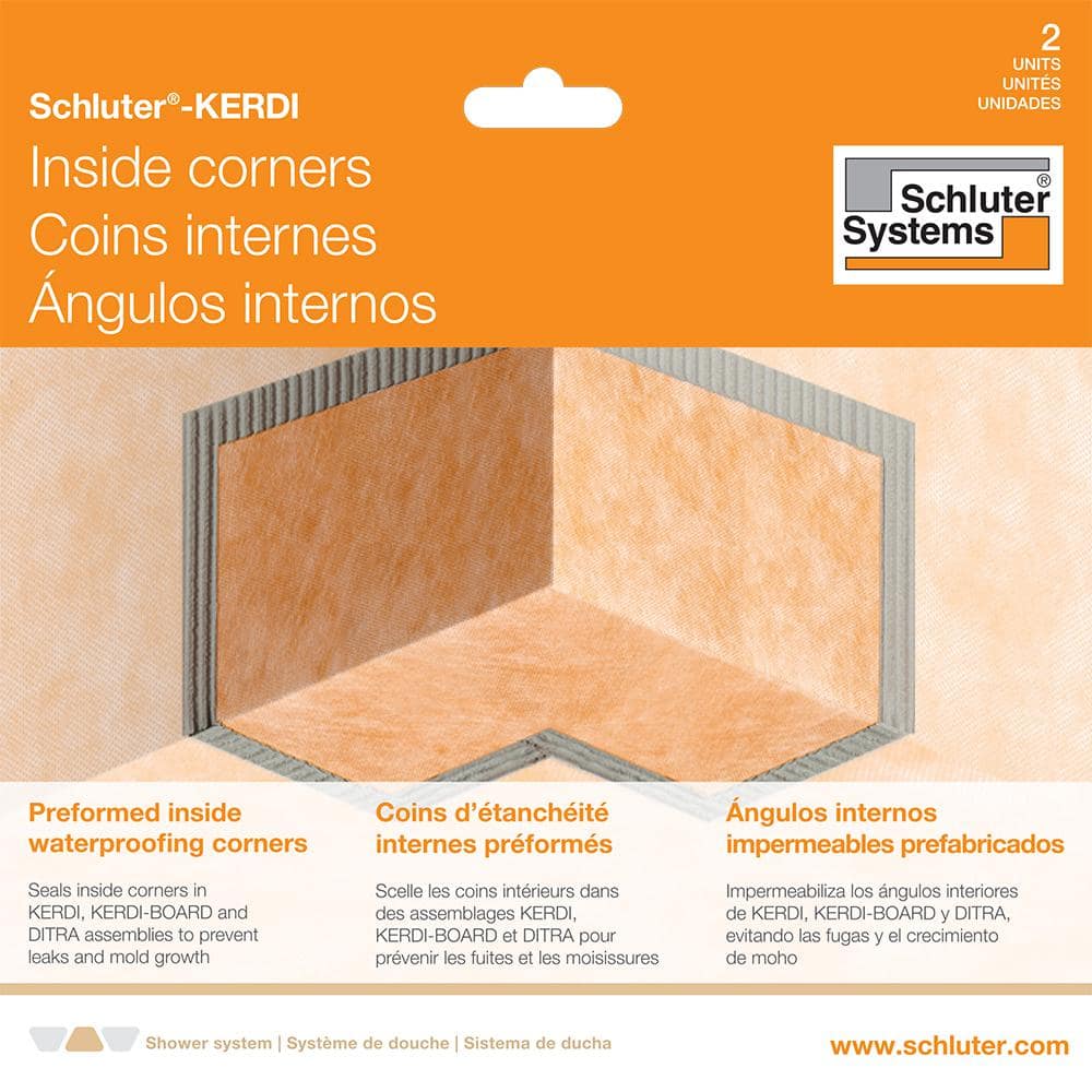 Schluter Kerdi-Kereck-F Pre-Formed 90° Waterproofing Inside Corners (2-Pack) (3)