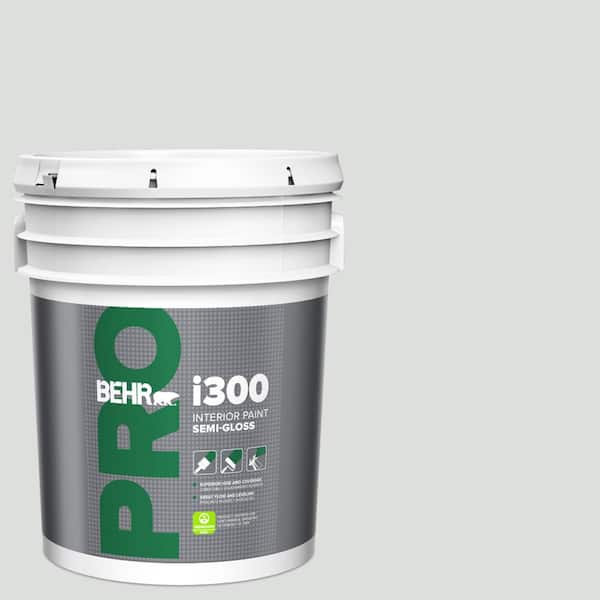 BEHR PRO 5 gal. #BL-W11 Tinsmith Semi-Gloss Interior Paint (2)